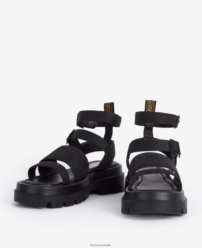 Logan Sandals Barbour Women R08LB62122 Footwear Classic Black