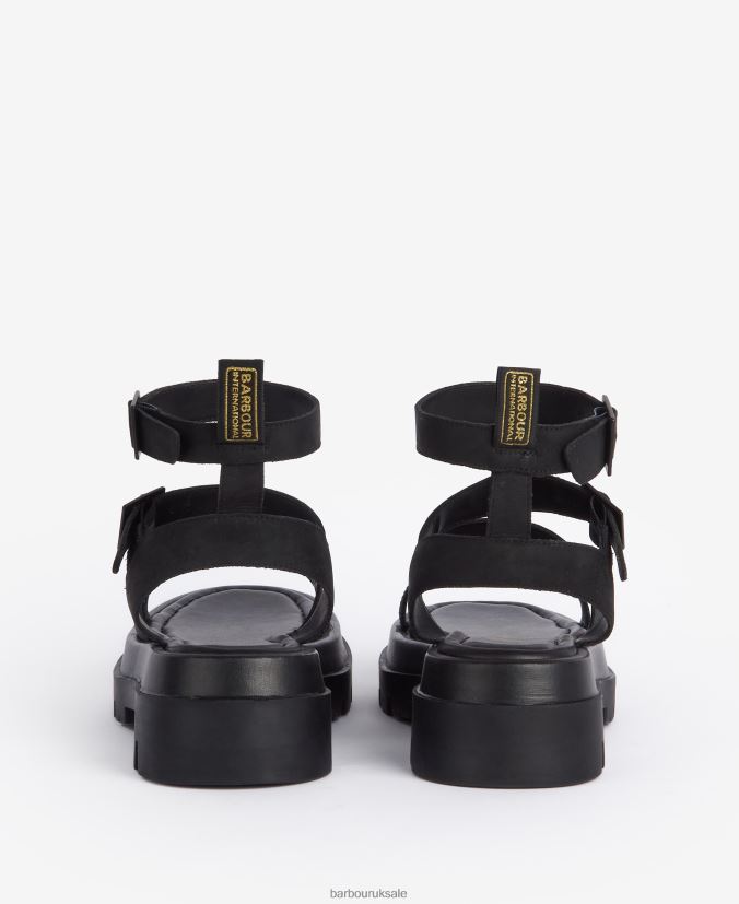 Logan Sandals Barbour Women R08LB62122 Footwear Classic Black